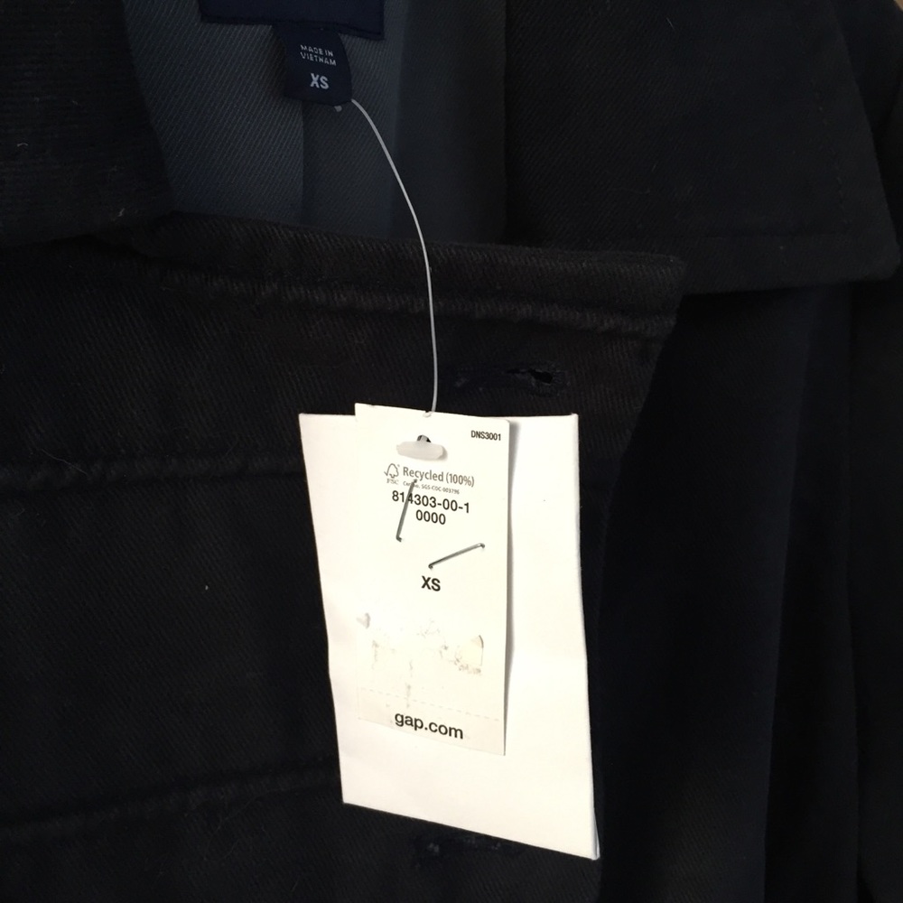 GAP navy blue spring military/sailor jacket - Picture 4 of 4